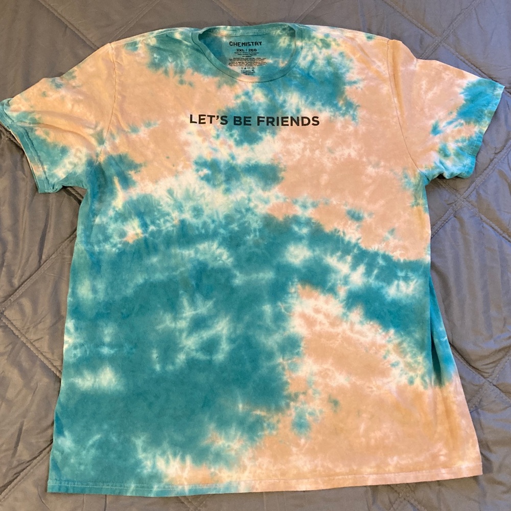 Lets Be Friends Chemistry tie-die tshirt